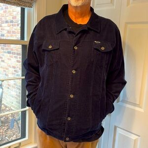 Iron and Resin corduroy jacket navy xxl